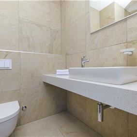 5 bedroom beachfront villa with heated pool near Omis, sleeps 9